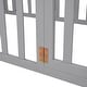 preview thumbnail 13 of 35, Twin Solid Wood Floor Bed with Fence & Door - Safe for Toddlers, Kids & Babies