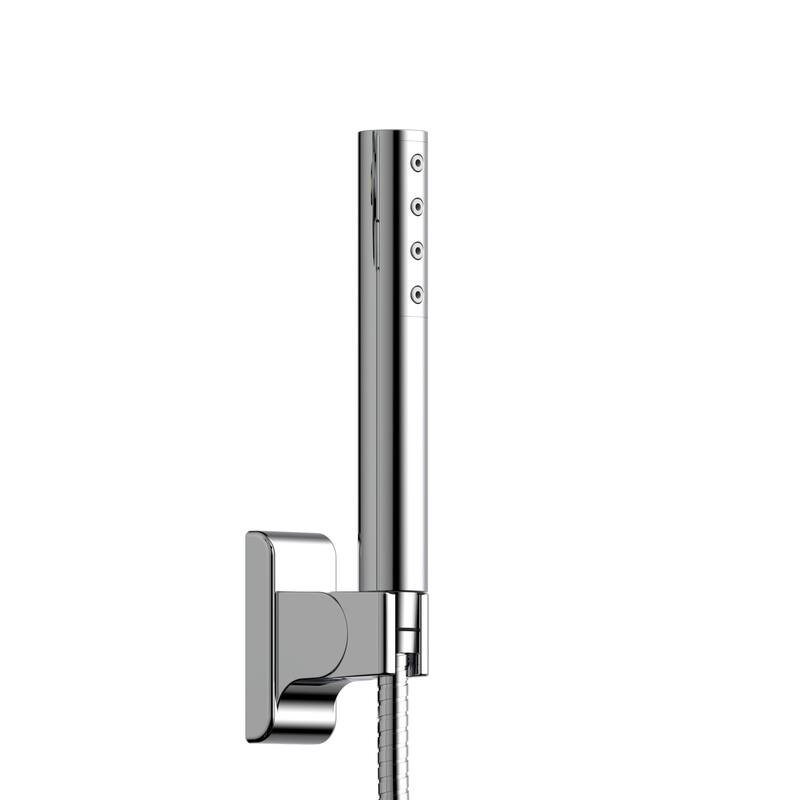Atlantis 10-in Rain Showerhead Shower System with 5-Body Jets and Handshower Chrome 1.8 GPM