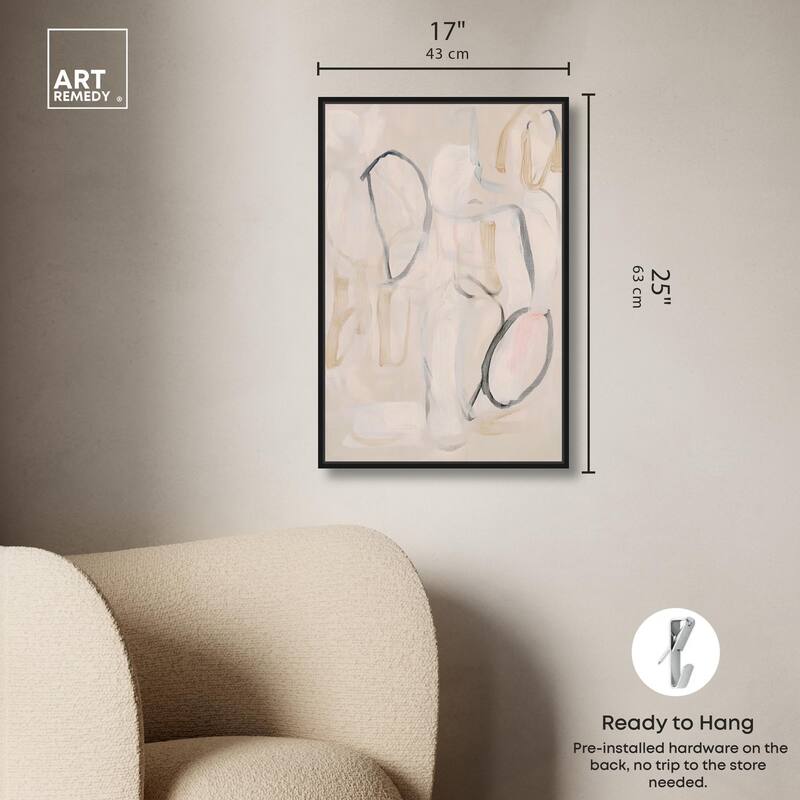 Faded Outlines II Canvas by Art Remedy