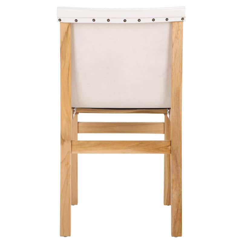 SAFAVIEH Arian Solid Wood Dining Chair (Fully Assembled) - 19"W x 23"D x 34"H