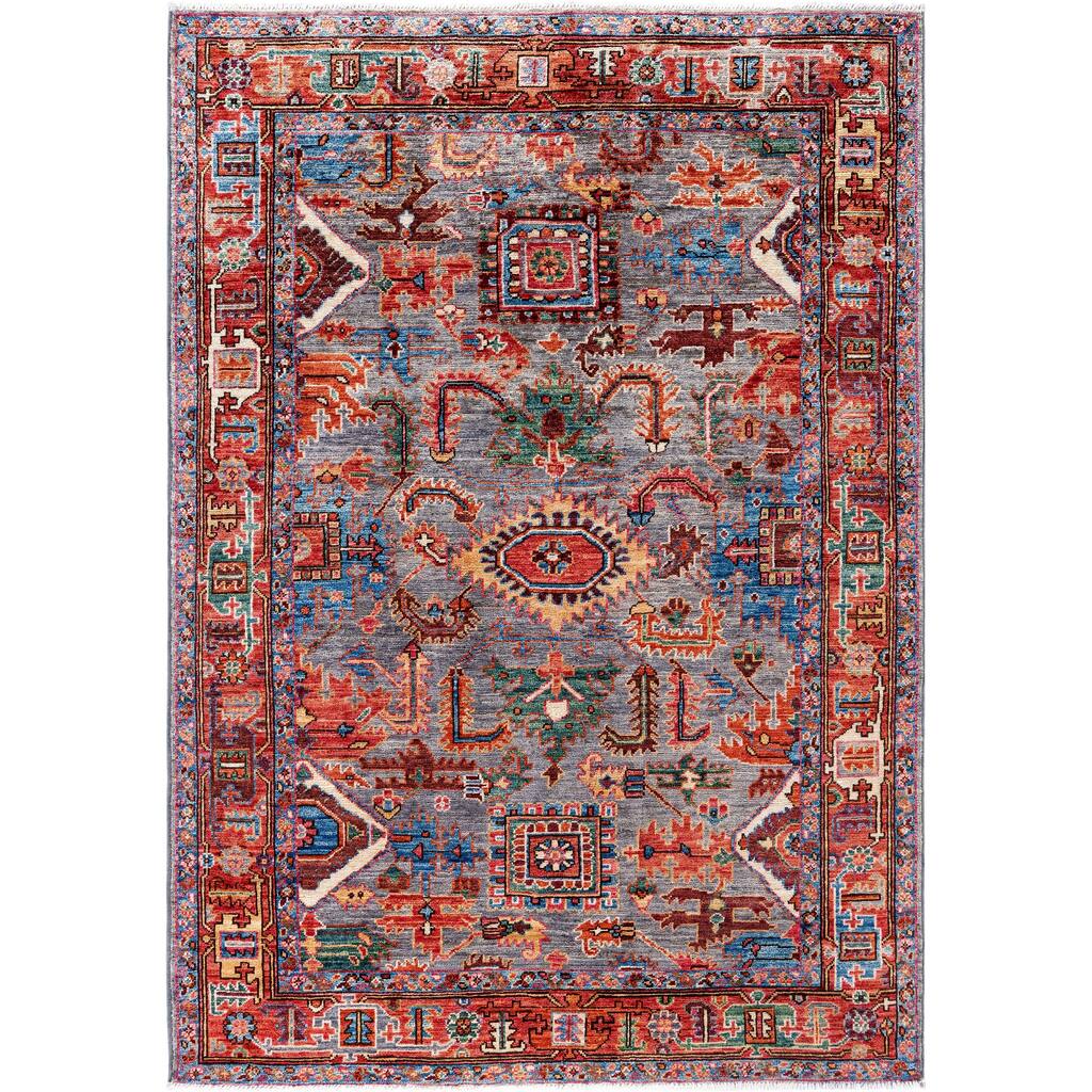 Serapi One-of-a-Kind Hand-Knotted Area Rug - Gray - 4' 2" x 5' 11"