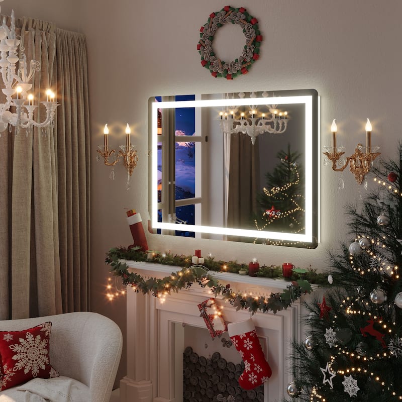 QuivaraView Frameless Front and Back LED lighted Vanity Mirror