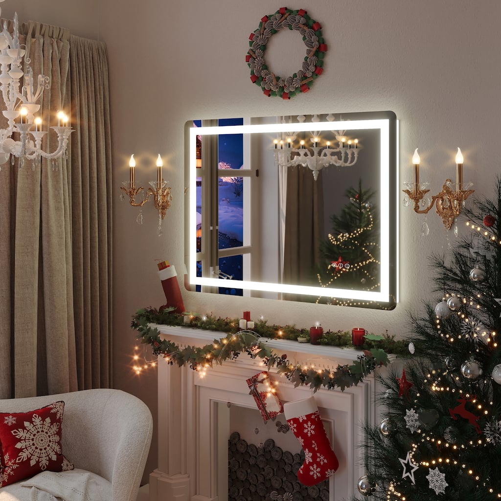 QuivaraView Frameless Front and Back LED lighted Vanity Mirror