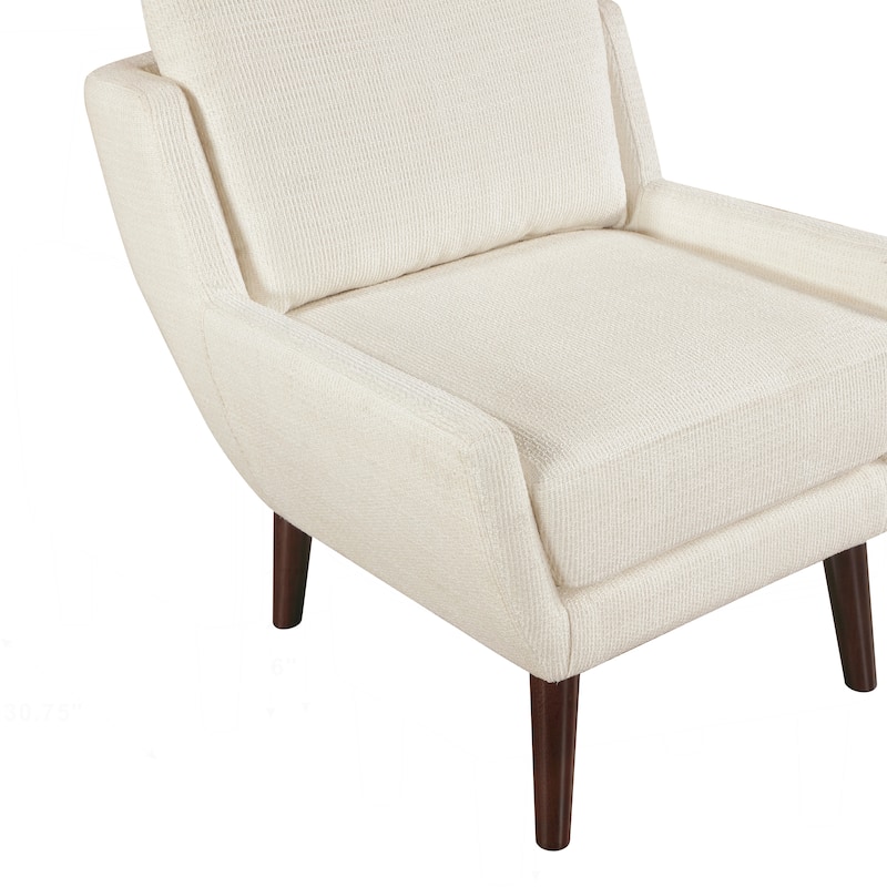 Comfortable Contemporary Accent Chair with Durable Upholstery and Solid Wood Legs