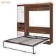 preview thumbnail 7 of 7, Full Size Murphy Bed Wall Bed with Cabinet for Small Living Spaces