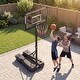 preview thumbnail 2 of 10, Costway 10 FT Foldable Basketball Hoop with Fillable Base, Wheels & - See Details