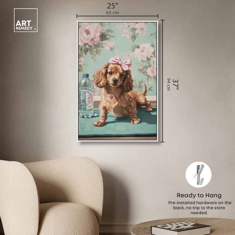 Doxxie Dainty Yoga Canvas by Art Remedy