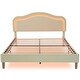 preview thumbnail 33 of 66, Velvet Upholstered Platform Bed Smart LED Bed Frame with Adjustable Height Headboard, Noise-Free Slat Support for Night's Sleep