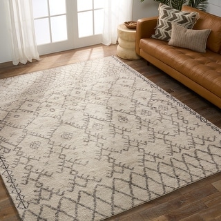 Tashi Hand-Knotted Trellis Area Rug