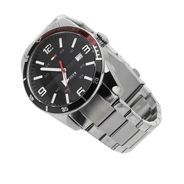 tommy hilfiger men's stainless steel bracelet watch 42mm