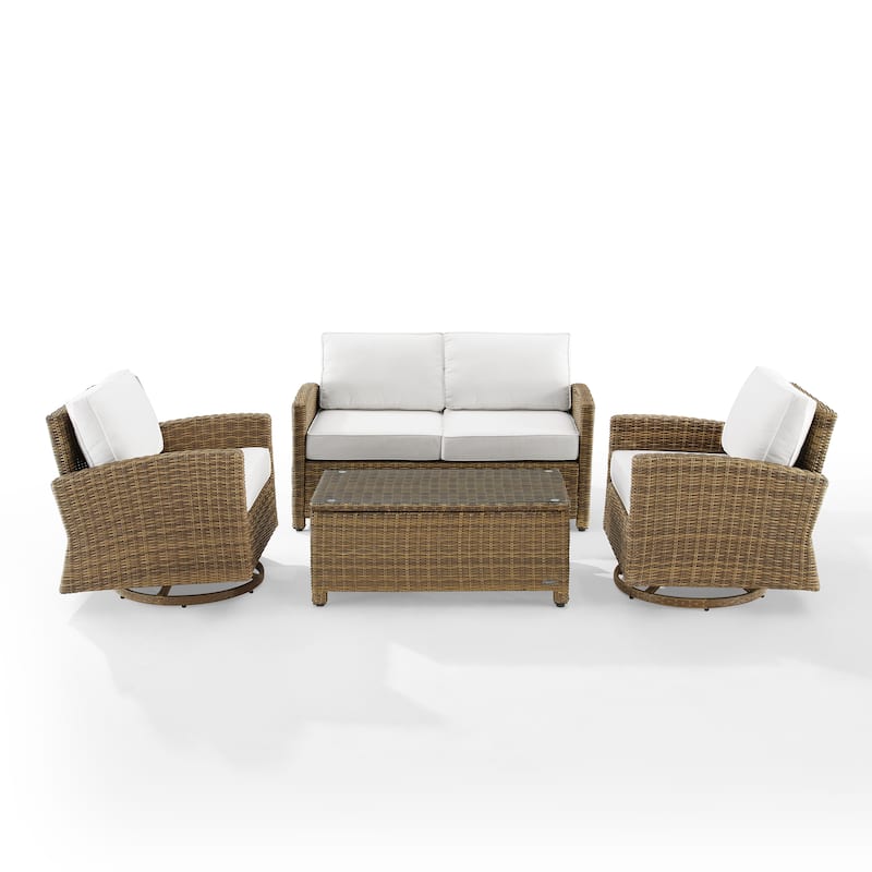 Crosley Bradenton 4Pc Swivel Rocker Conversation Set