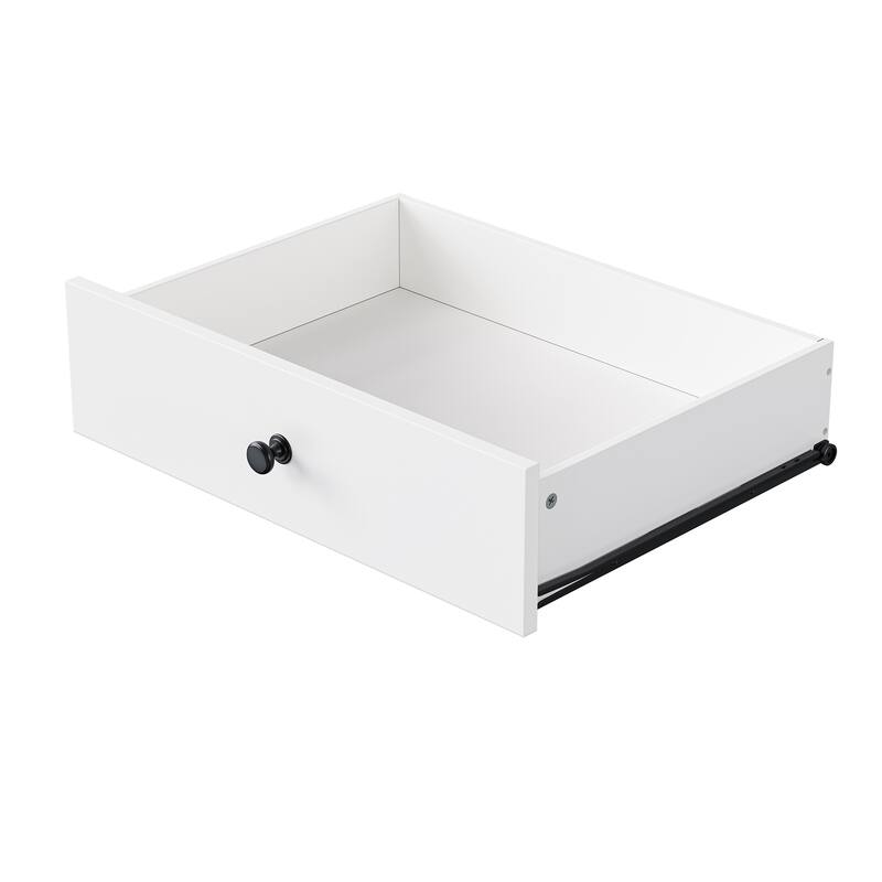 74.5″ Rolling Kitchen Island Cart with Extendable Table, Spice Rack & 2 Drawers
