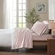 preview thumbnail 47 of 68, Madison Park Cozy Cotton Flannel Printed Sheet Set King - Blush Dots