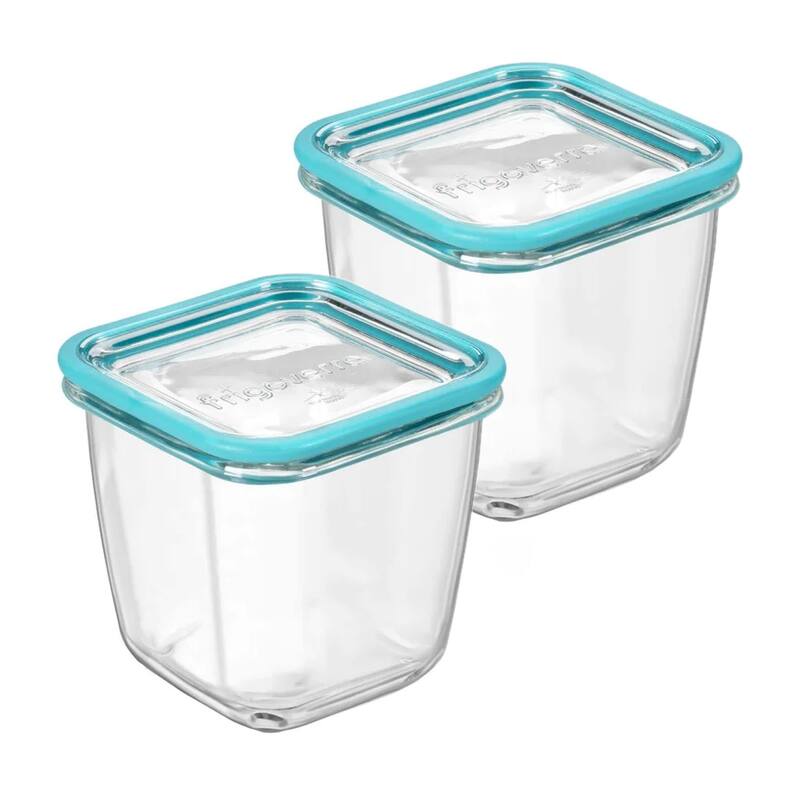 Bormioli Rocco Set of 2 Frigoverre Future Round Containers