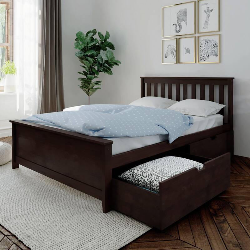 Max and Lily Full Bed with Under Bed Storage Drawers