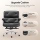 preview thumbnail 5 of 8, Black Mid-Back Executive Office Chair With Aluminum Alloy Frame