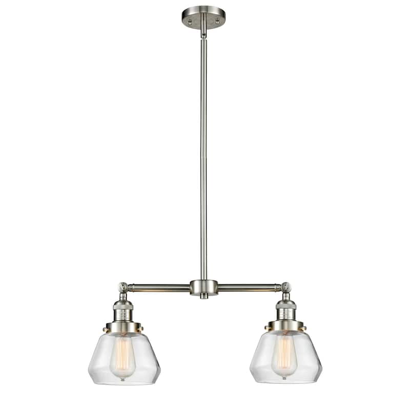 Innovations Lighting Fulton 2 Light 21" Wide Linear Chandelier
