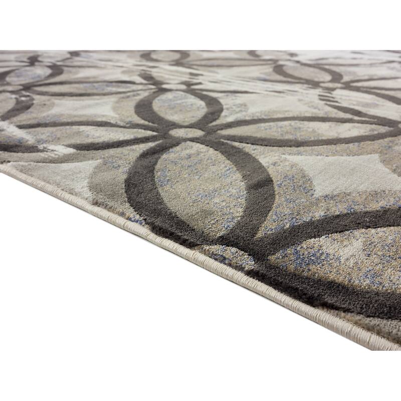 Napoli Collection Brown/Beige Area Rug