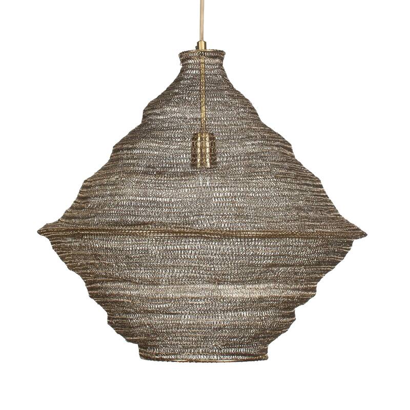 Uttermost Sigh Woven Brass 1 Light Pendant - N/A