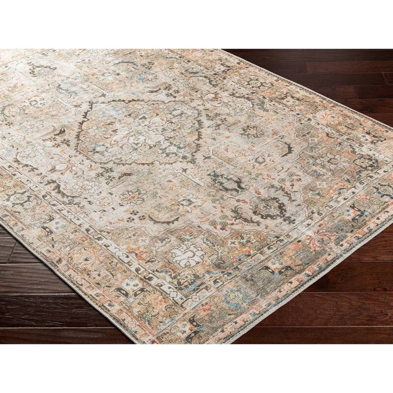 Artistic Weavers Naissac Traditional Medallion Machine Washable Area Rug