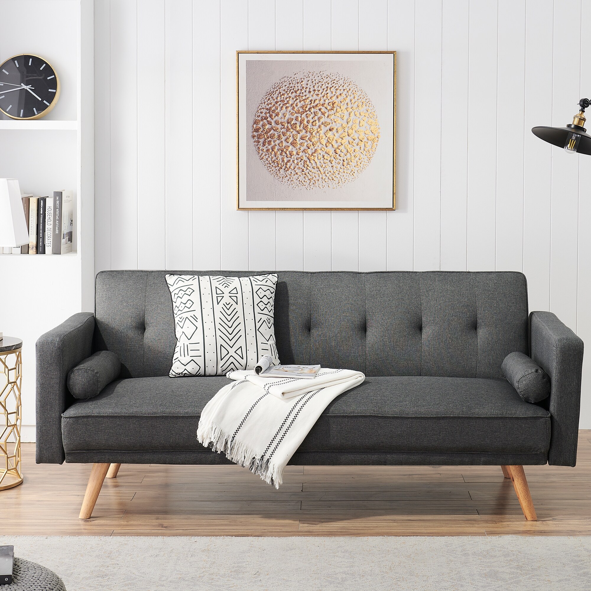 Convertible Loveseat Sofa Bed Sleeper Daybed Upholstered Folding