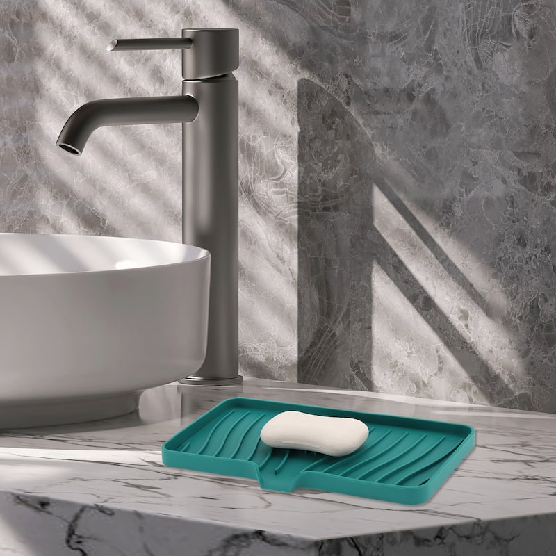 Waterproof Soap Holder with Draining for Bathroom 1 Pc - Green - 10.04"x5.51"x0.79"