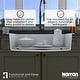 preview thumbnail 27 of 52, Karran Top Mount 33 in. Large Single Bowl Quartz Workstation Kitchen Sink