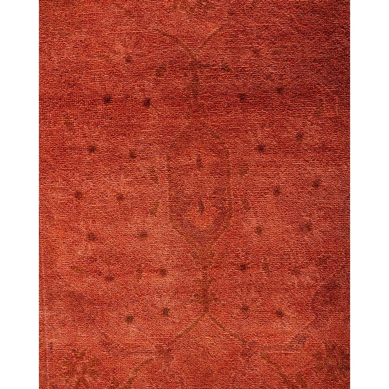 Contemporary Overdyed Wool Hand Knotted Runner - 2' 7" x 20' 10"