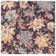 preview thumbnail 23 of 62, SAFAVIEH Handmade Blossom Ragnhild French Country Floral Wool Rug 6' Square - Charcoal/Plum
