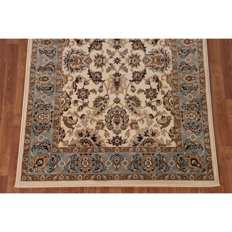 Floral Kashan Turkish Oriental Area Rug Machine Made Carpet - 4'4" x 6'2"