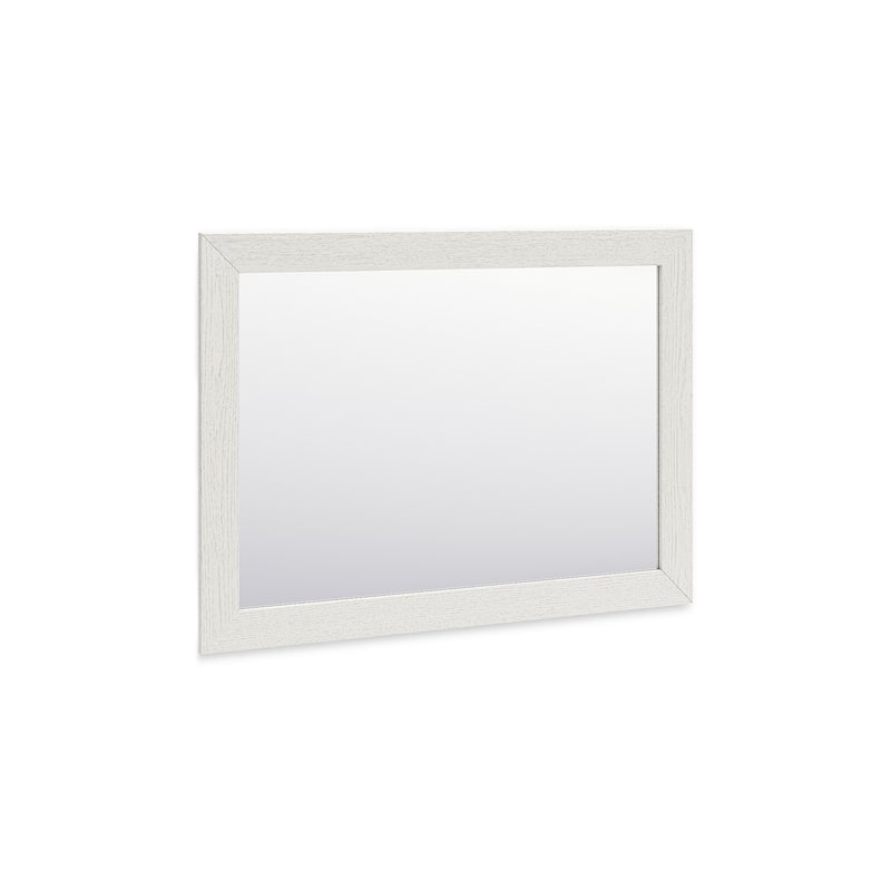 Signature Design by Ashley Linnocreek White Bedroom Mirror - 41.85" W x 1.3" D x 30.67" H