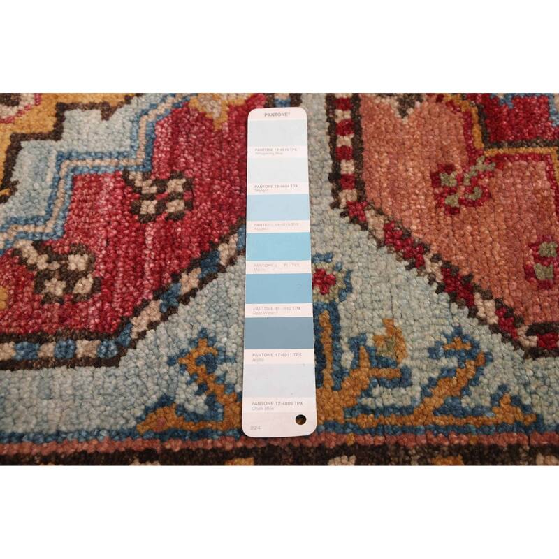 ECARPETGALLERY Hand-knotted Jules Serapi Light Blue Wool Rug - 8'0 x 9'10