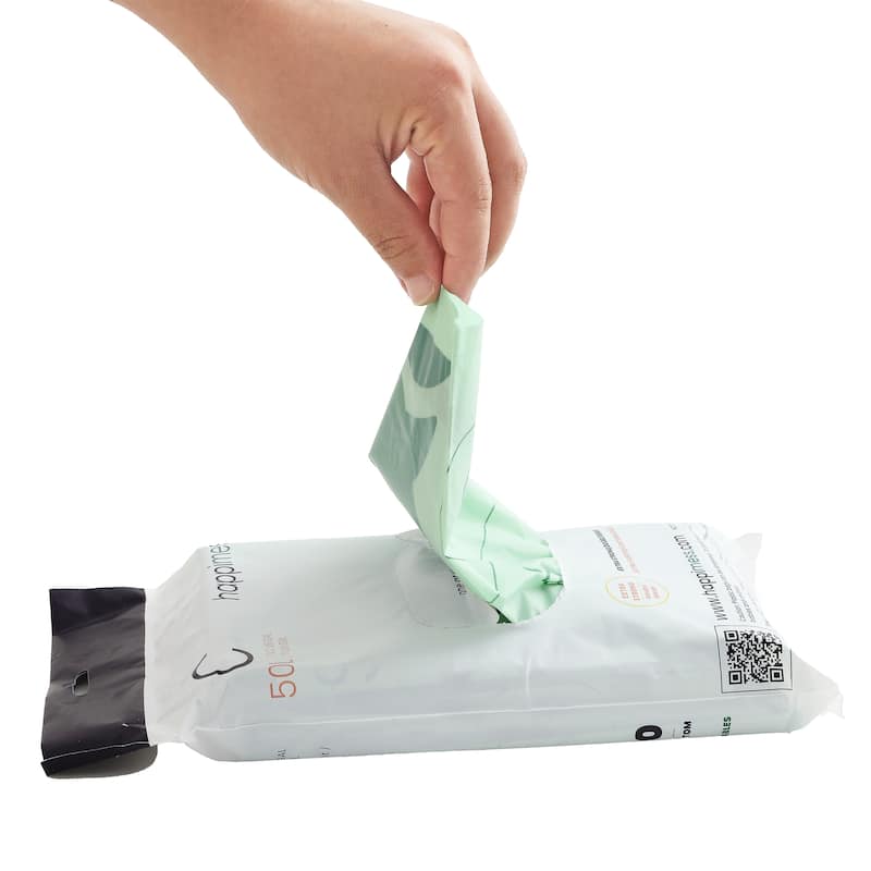 happimess 13.2-Gal (50L) Drawstring Trash Can Liner, (60-Count, 3-Packs)