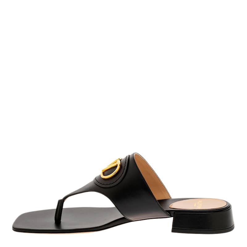 Valentino Vlogo Sandals in Leather