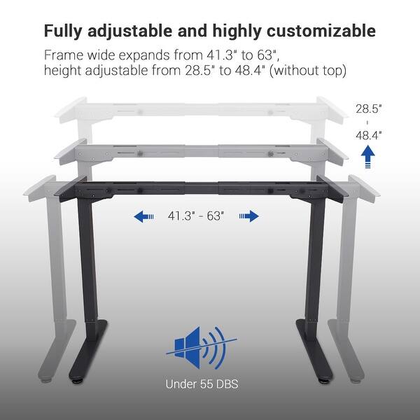Shop Flexispot 48 Electric Height Adjustable Sit Stand Desk Frame
