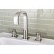 preview thumbnail 6 of 14, NuvoFusion Widespread Bathroom Faucet Brushed Nickel