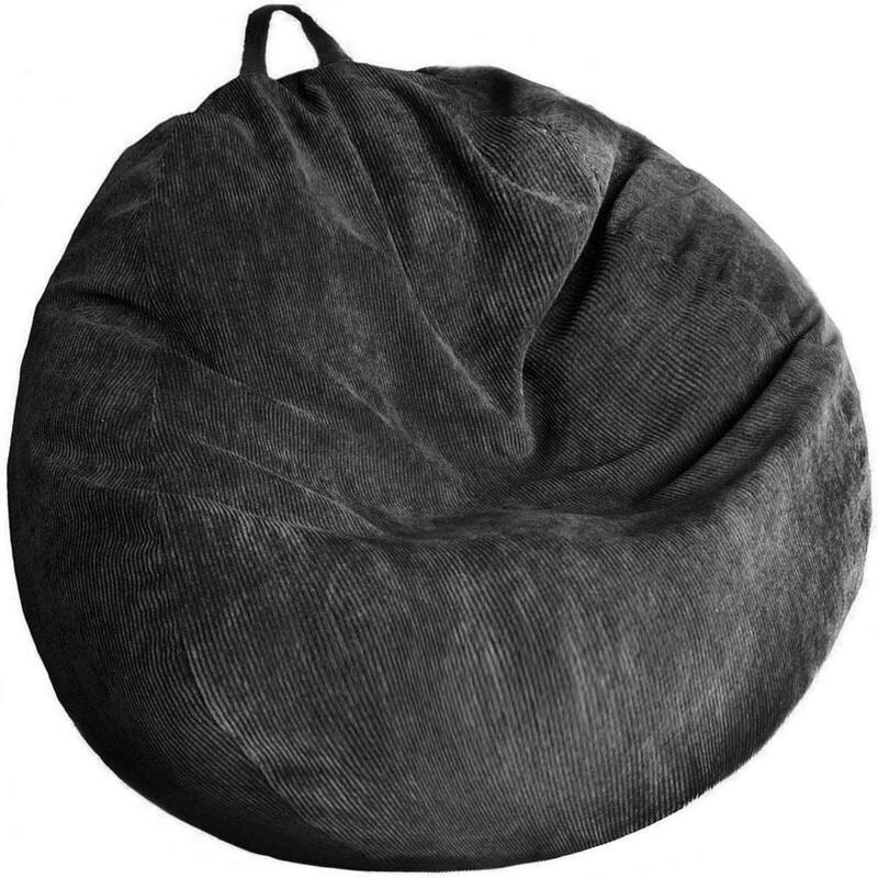 3 Ft Bean Bag Chair Cover (No Filler) - Black