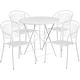preview thumbnail 16 of 23, 30-in. Round Steel Folding Patio Table Set w/ 4 Chairs