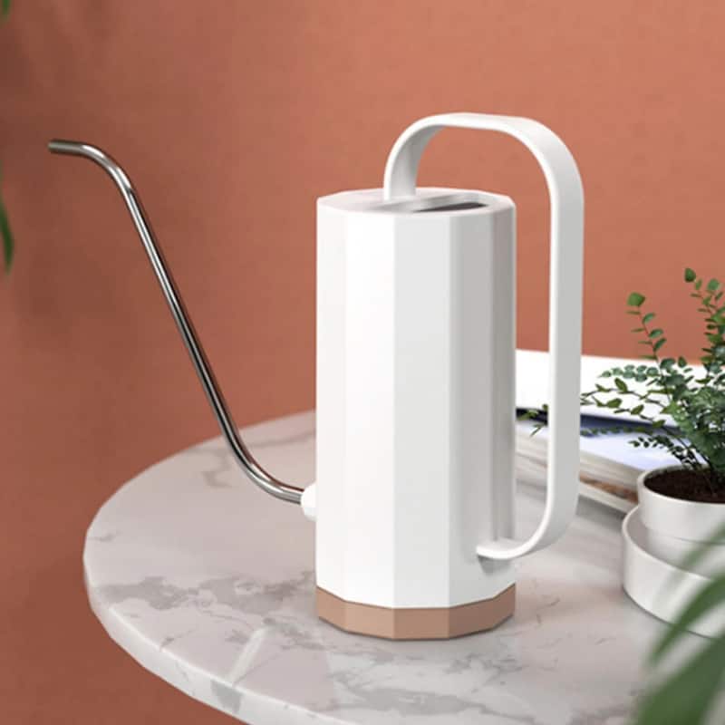 Long Mouth Stainless Steel Watering Can for Houseplants - 8.27” x 9.65” x 3.74”