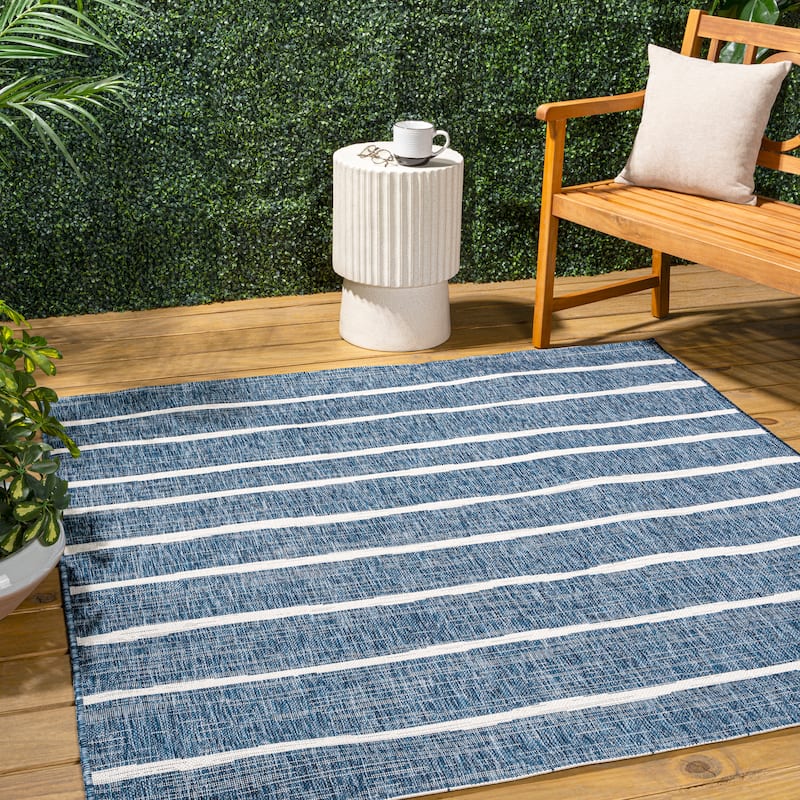 JONATHAN Y Andratx Berber Stripe Indoor/Outdoor Area Rug