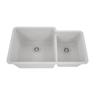 32 Inch Lexicon Platinum Quartz Composite Drop-in Undermount Galaxy White - 19" x 32" L x 9.75" H