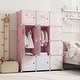 preview thumbnail 35 of 68, Kids Wardrobe Closet with Hanging Section and Cute Doors