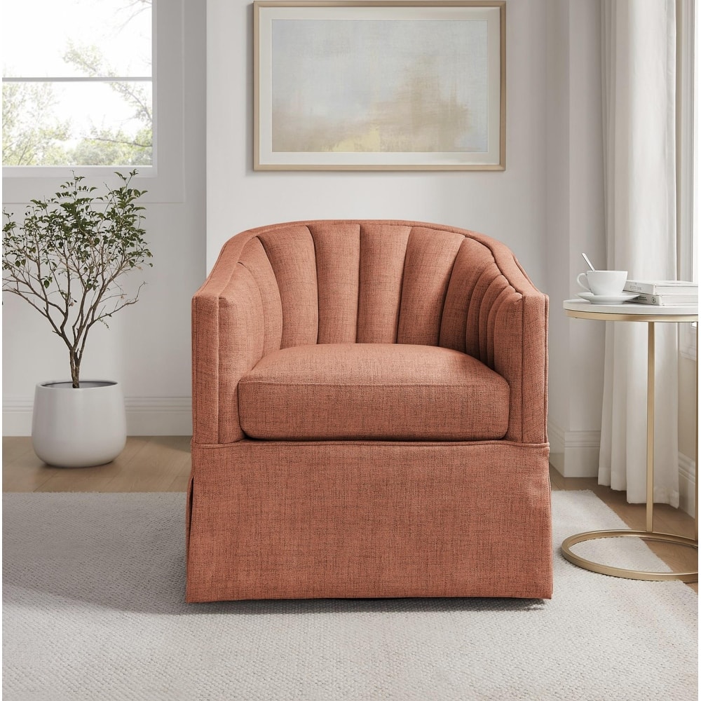 Sunveil Skirted Swivel Accent Chair by Greyson Living