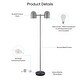 preview thumbnail 12 of 23, Estefani 6ft Power Cord, Foot Switch, 2 Lights Floor Lamp