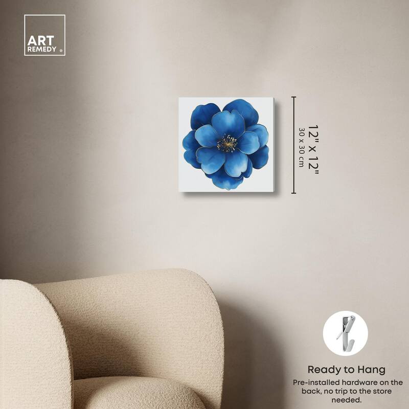 Blue Brilliance I Canvas by Art Remedy, Gallery Wrapped
