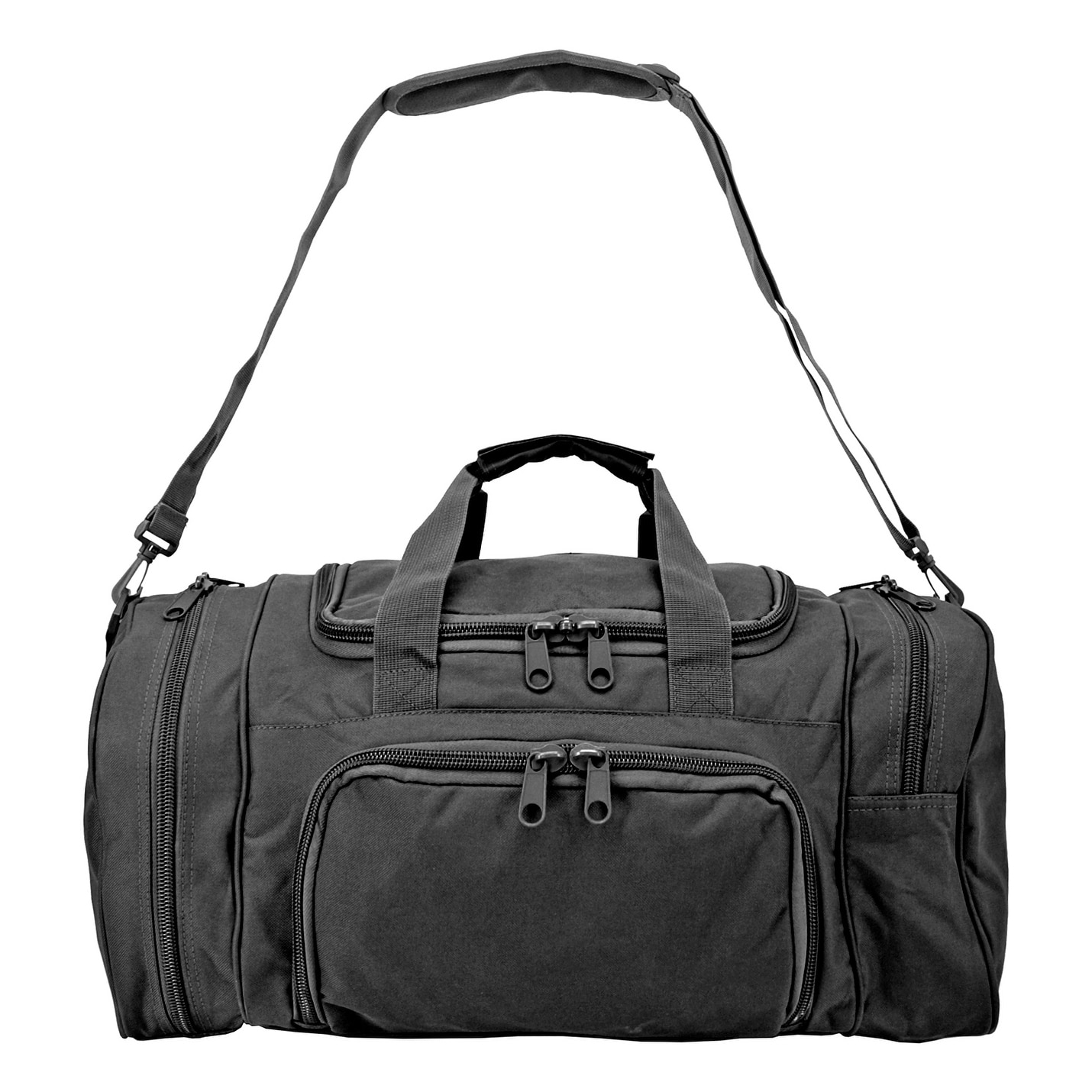 black tactical duffle bag