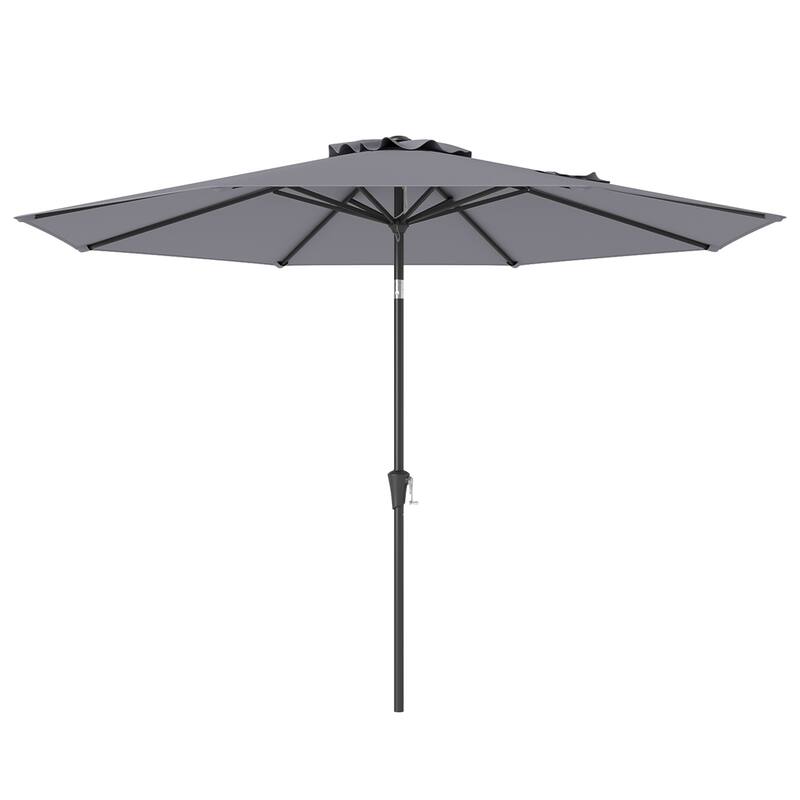 Gymax Patio Heavy Duty Market Umbrella w/ Tilt Mechanism Crank Handle