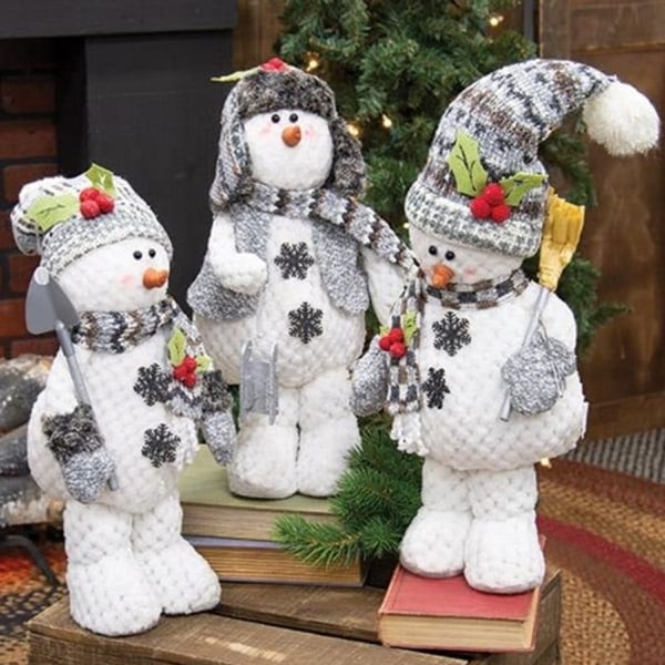 plush standing snowman