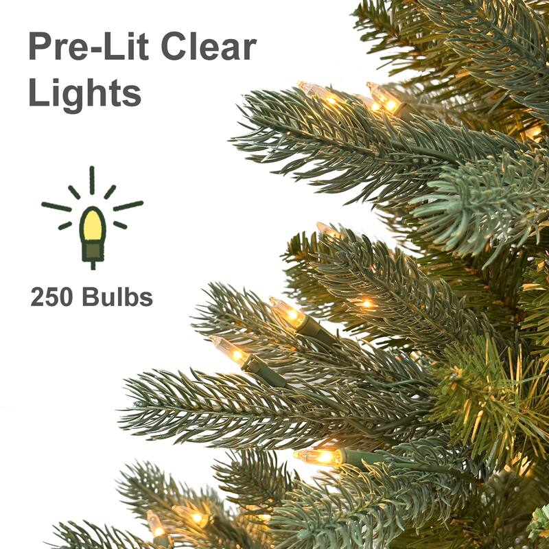 Puleo International 4.5' Pre-Lit Glacier Fir Artificial Tree - N/A