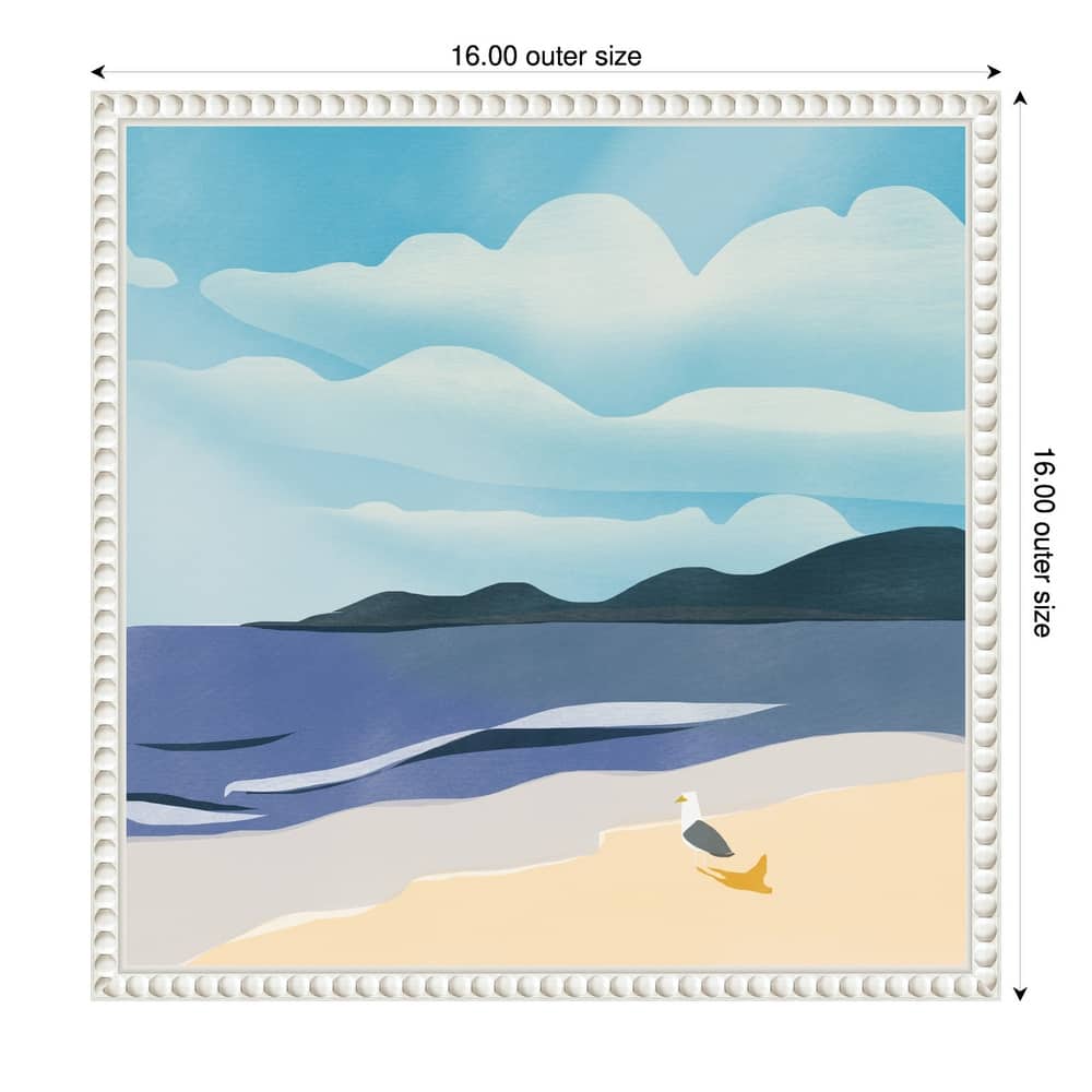 Seaside Serenity by Little Dean Framed Canvas Wall Art